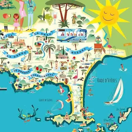 Presqu'ile De Giens, Joli T2 A 5 Minutes De La A Pieds Hyeres