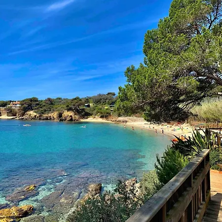 Lejlighed T2 Climatise Avec Terrasse & Parking A Pied 5min Presqu Ile De Giens *