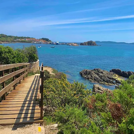 T2 Climatise Avec Terrasse & Parking A Pied 5min Presqu Ile De Giens Lejlighed